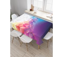 Прямоугольная скатерть JoyArty Радужная абстракция из сатена tc_22216_120x145