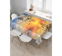 Прямоугольная скатерть JoyArty Закат в узорах из сатена tc_4799_120x145