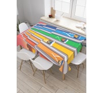 Прямоугольная скатерть JoyArty Водные горки из сатена tc_32760_120x145