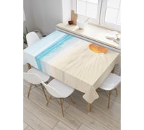 Прямоугольная скатерть JoyArty В ожидании прилива из сатена tc_7088_120x145
