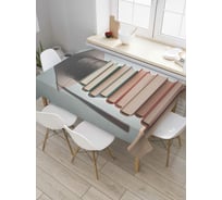 Прямоугольная скатерть JoyArty Гранит науки из сатена tc_4496_120x145