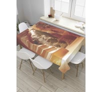Прямоугольная скатерть JoyArty Солнечная пещера из сатена tc_8909_120x145