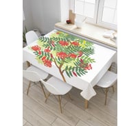 Прямоугольная скатерть JoyArty Рябиновая ветвь из сатена tc_38403_120x145
