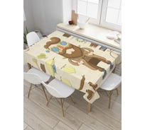 Прямоугольная скатерть JoyArty Мужчина в стиле стимпанк из сатена tc_58775_120x145