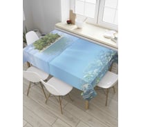 Прямоугольная скатерть JoyArty Всплывший остров из сатена tc_8087_120x145