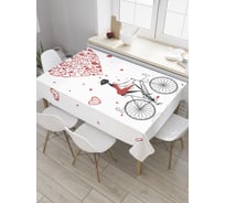 Прямоугольная скатерть JoyArty Романтика и прогулка из сатена tc_28153_120x145