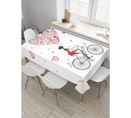 Прямоугольная скатерть JoyArty Романтика и прогулка из сатена tc_28153_120x145 1