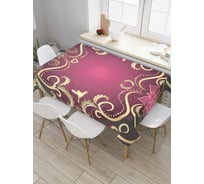 Прямоугольная скатерть JoyArty Гранатовый узор из сатена tc_6634_120x145