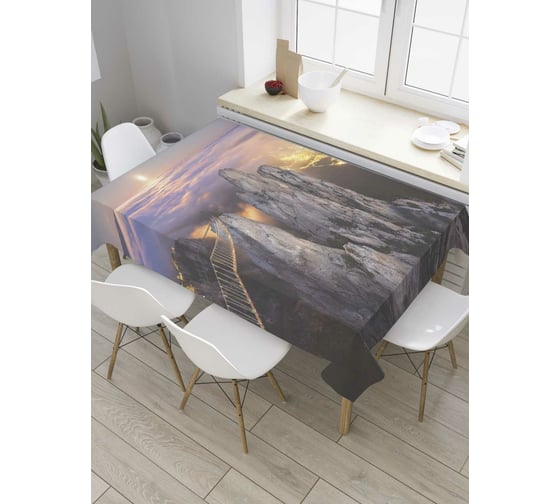 Прямоугольная скатерть JoyArty Мост в бездну из сатена tc_8919_120x145 1