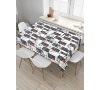 Прямоугольная скатерть JoyArty Геометрический узор из сатена tc_3280_120x145