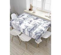 Прямоугольная скатерть JoyArty Деревенский пейзаж из сатена tc_8140_120x145