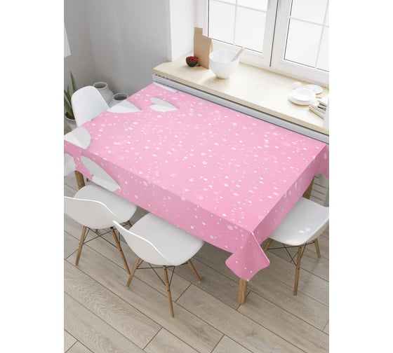 Прямоугольная скатерть JoyArty Волшебные сердца из сатена tc_55132_120x145 1