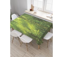 Прямоугольная скатерть JoyArty Сияние тропиков из сатена tc_38862_120x145