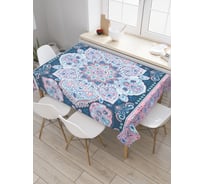 Прямоугольная скатерть JoyArty Снежный узор из сатена tc_26236_120x145