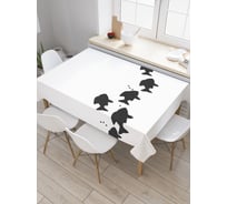 Прямоугольная скатерть JoyArty Скрытные рыбы из сатена tc_20567_120x145