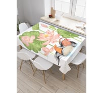 Прямоугольная скатерть JoyArty Птичьи прятки из сатена tc_22351_120x145