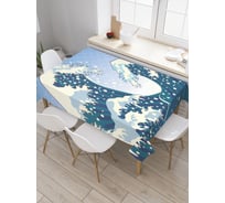 Прямоугольная скатерть JoyArty Настоящий шторм из сатена tc_37611_120x145