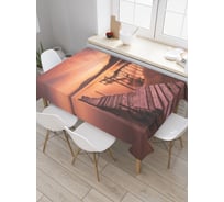 Прямоугольная скатерть JoyArty Морские мостики из сатена tc_21348_120x145