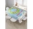Прямоугольная скатерть JoyArty Снегирь с подарками из сатена tc_78635_120x145 1