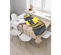 Прямоугольная скатерть JoyArty Дым от автомобиля из сатена tc_9923_120x145