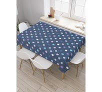Прямоугольная скатерть JoyArty Разнообразный горошек из сатена tc_23143_120x145