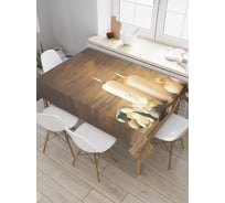 Прямоугольная скатерть JoyArty Горящие свечи из сатена tc_21876_120x145