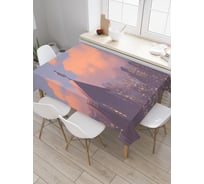 Прямоугольная скатерть JoyArty Наблюдатель на крыше из сатена tc_23040_120x145