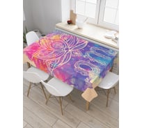 Прямоугольная скатерть JoyArty Время медитировать из сатена tc_18786_120x145