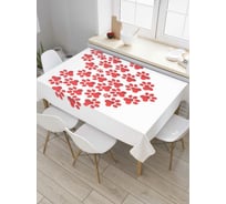 Прямоугольная скатерть JoyArty Следы любви из сатена tc_9631_120x145