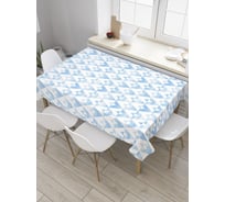 Прямоугольная скатерть JoyArty Рыбья чешуя из сатена tc_28099_120x145