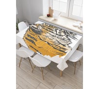 Прямоугольная скатерть JoyArty Профиль тигра из сатена tc_38671_120x145