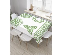 Прямоугольная скатерть JoyArty Ирландские узлы из сатена tc_35564_120x145