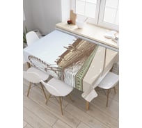 Прямоугольная скатерть JoyArty Набережная Темзы из сатена tc_37341_120x145