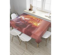 Прямоугольная скатерть JoyArty Выход к свету из сатена tc_8910_120x145