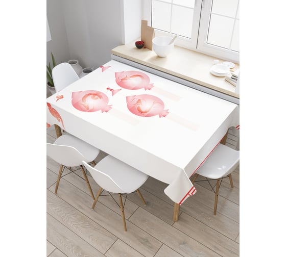 Прямоугольная скатерть JoyArty Светильник доро из сатена tc_38792_120x145 1