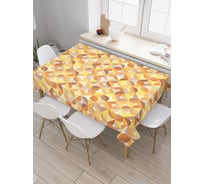 Прямоугольная скатерть JoyArty Геометрия объема из сатена tc_29546_120x145