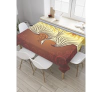 Прямоугольная скатерть JoyArty Жар-птица из сатена tc_27967_120x145