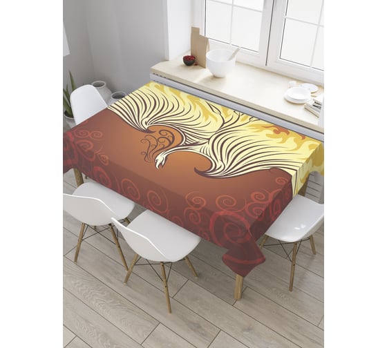 Прямоугольная скатерть JoyArty Жар-птица из сатена tc_27967_120x145 1