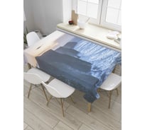 Прямоугольная скатерть JoyArty Морские обрывы из сатена tc_8444_120x145