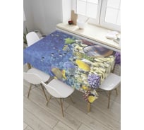 Прямоугольная скатерть JoyArty Рыбный уют из сатена tc_9251_120x145