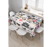 Прямоугольная скатерть JoyArty Модные обложки из сатена tc_19490_120x145