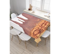 Прямоугольная скатерть JoyArty Жаркая пустыня из сатена tc_20098_120x145