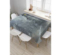 Прямоугольная скатерть JoyArty Готический замок из сатена tc_4592_120x145