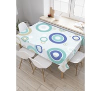 Прямоугольная скатерть JoyArty Геометрические пузыри из сатена tc_28227_120x145