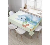Прямоугольная скатерть JoyArty Пушистый зверек из сатена tc_32967_120x145