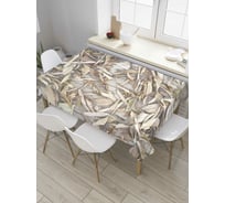 Прямоугольная скатерть JoyArty Засыпанная дверь из сатена tc_8306_120x145