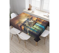 Прямоугольная скатерть JoyArty Город в огнях из сатена tc_38549_120x145