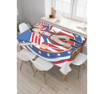 Прямоугольная скатерть JoyArty Солдат Первой мировой из сатена tc_36815_120x145