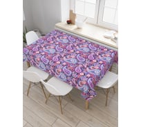 Прямоугольная скатерть JoyArty Симпатия к лепесткам из сатена tc_21949_120x145