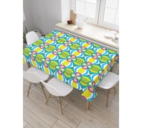 Прямоугольная скатерть JoyArty Геометрическая хаотичная симметрия из сатена tc_30781_120x145